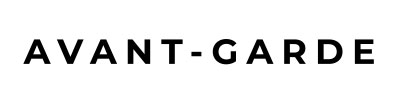 Avant Garde - Logo noir sur blanc